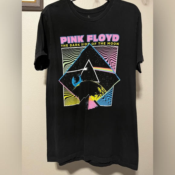 Other - PINK FLOYD Black side of the moon T-shirt. L size. Pre owned